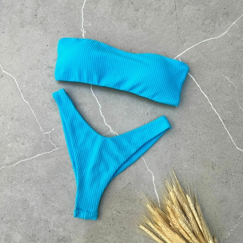 Conjunto Faixa - azul capri