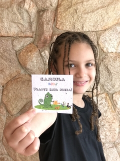 Camiseta Preta Infantil Semente.