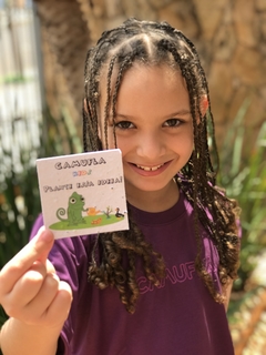 Camiseta Roxa infantil Semente. - comprar online