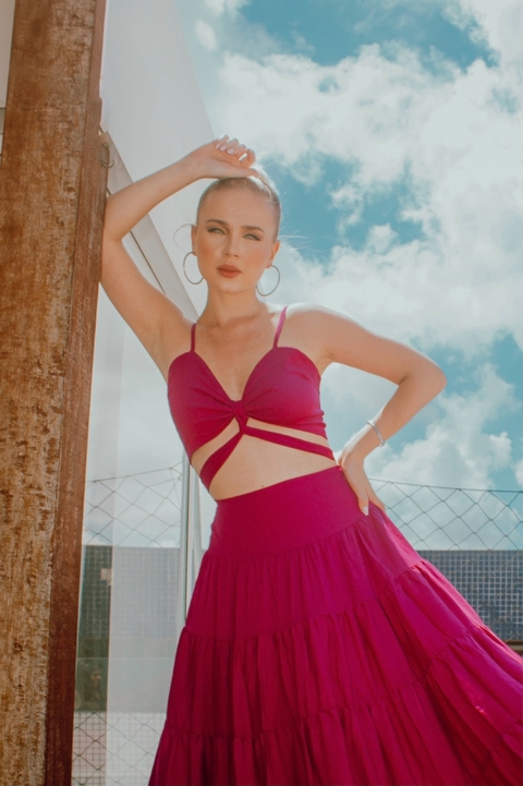 Cropped Maya - Fúcsia