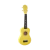Ukulelê Soprano, amarelo; ANDALUZ - UKS-01