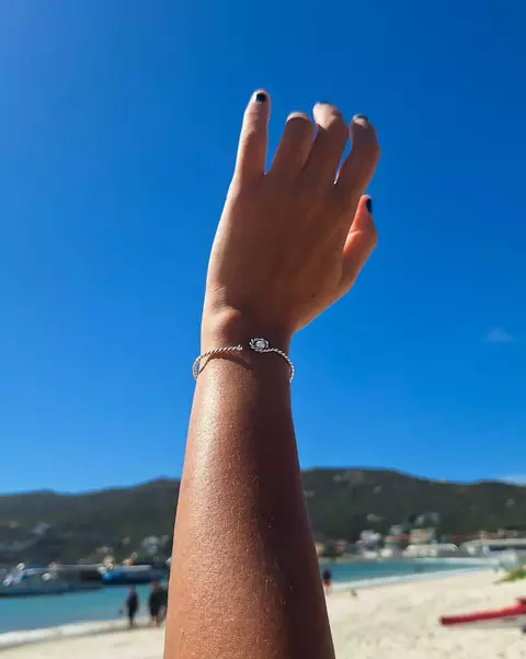 Bracelete Ajustável Torcido com Pérola Biwa - comprar online