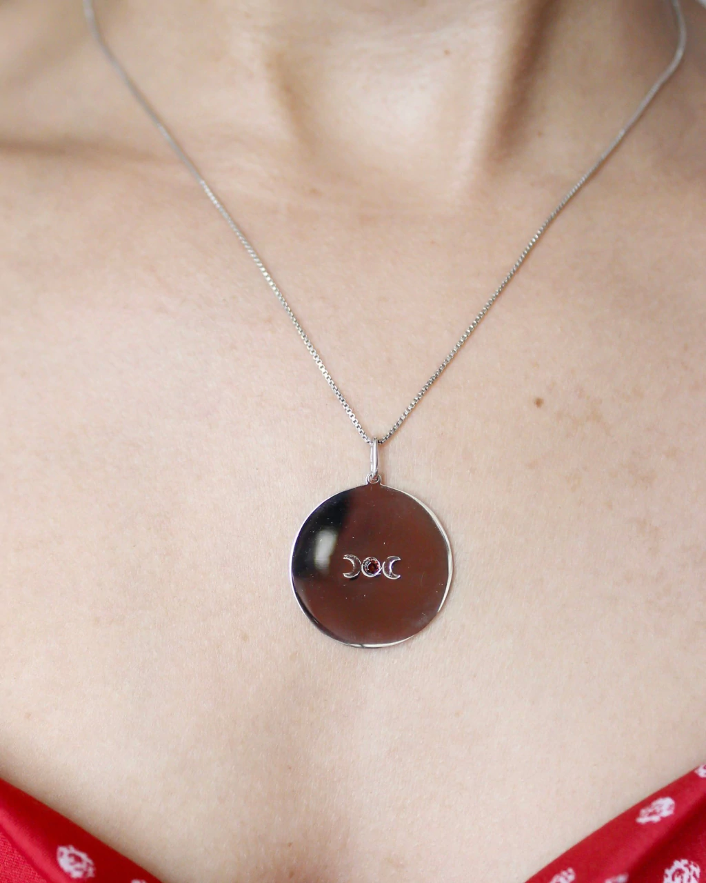 Pingente Triluna Ciclos Prata