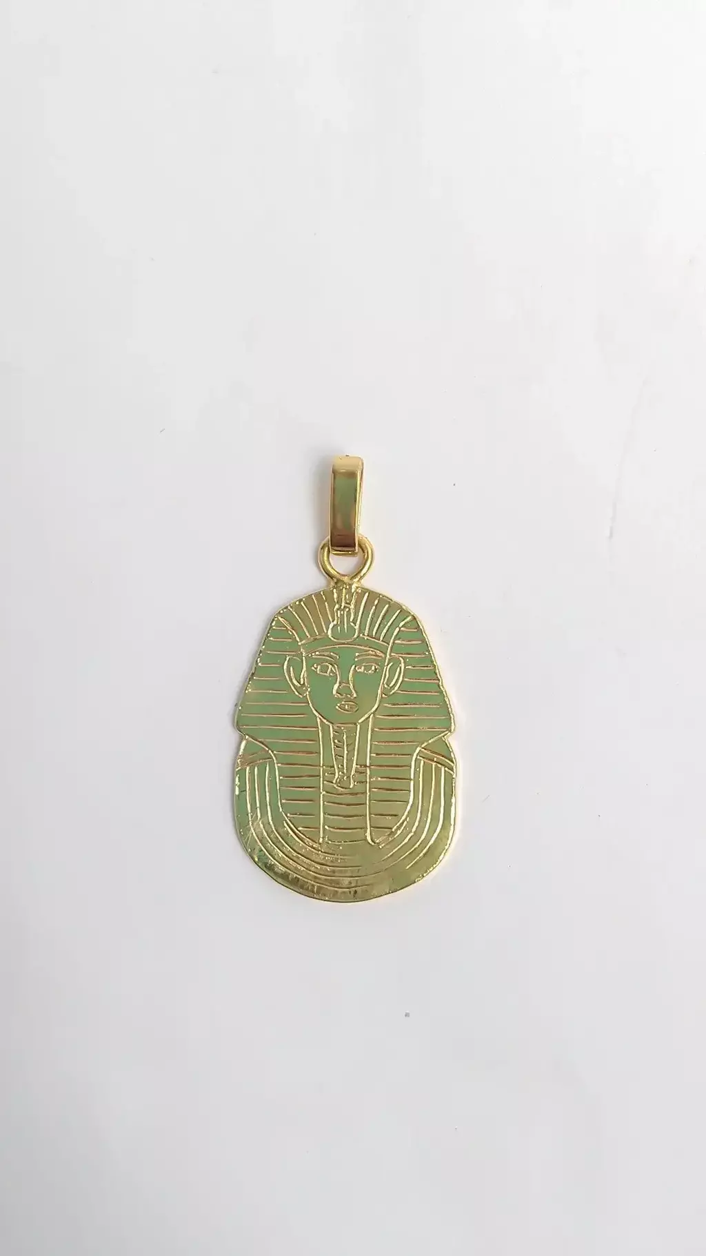 Pingente Faraó Egípcio Banho Ouro