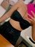 Cropped top Nashville paetê PRETO - comprar online