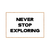 Cuadro Never Stop - comprar online