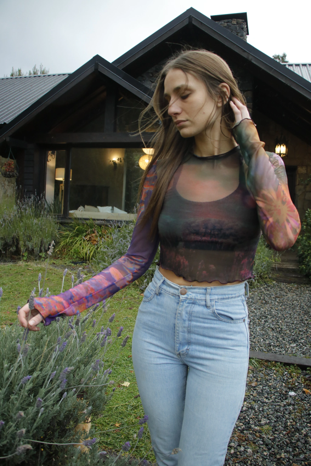 Camiseta crop manga larga - Lo suave