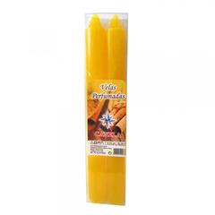 Velas perfumadas pacote com 2 velas de 20cm - Canela - Espaço Orun | Loja de Artigos religiosos e esotérios
