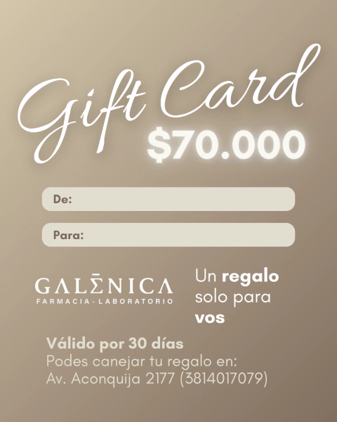 GIFT CARD $70.000