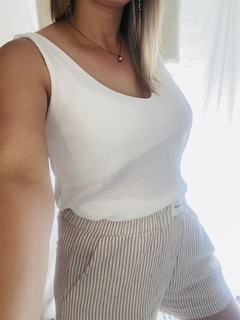 Short LINO RAYAS BEIGE - comprar online