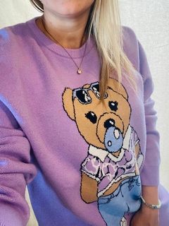 Sweater OSO LILA - tienda online