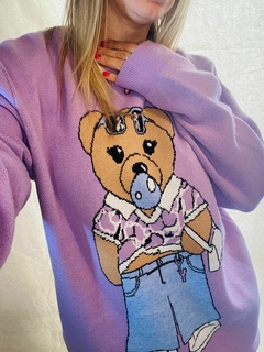 Sweater OSO LILA - comprar online