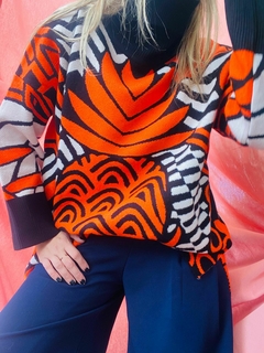 Sweater Poleron Piña Orange en internet