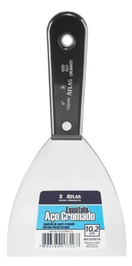 ATLAS ESPATULA AÇO CROMADO 10,2CM - C/1