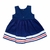 Vestido Infantil Laços Azul Marinho Menina Tamanho 1 - Lauma Baby - comprar online