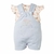Macacão Jardineira Bebê Menina Curto + Body Rosa Aurora- Hug - loja online
