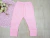 Calça Mijão/Culote Bebê Vira-pé Rosa Bebê - comprar online