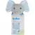 Naninha Bebê com Prendedor de Chupeta Azul Elefante - Buba - comprar online
