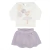 Conjunto Bebê Blusa/Saia Short Bailarina Lilás -Sonho Mágico