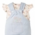 Macacão Jardineira Bebê Menina Curto + Body Rosa Aurora- Hug - comprar online