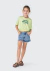 Blusa Infantil Menina Manga Curta Amarração Verde - Hering