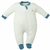 Macacão Longo Bebê com Zíper Menino Off White Espacial - Hug