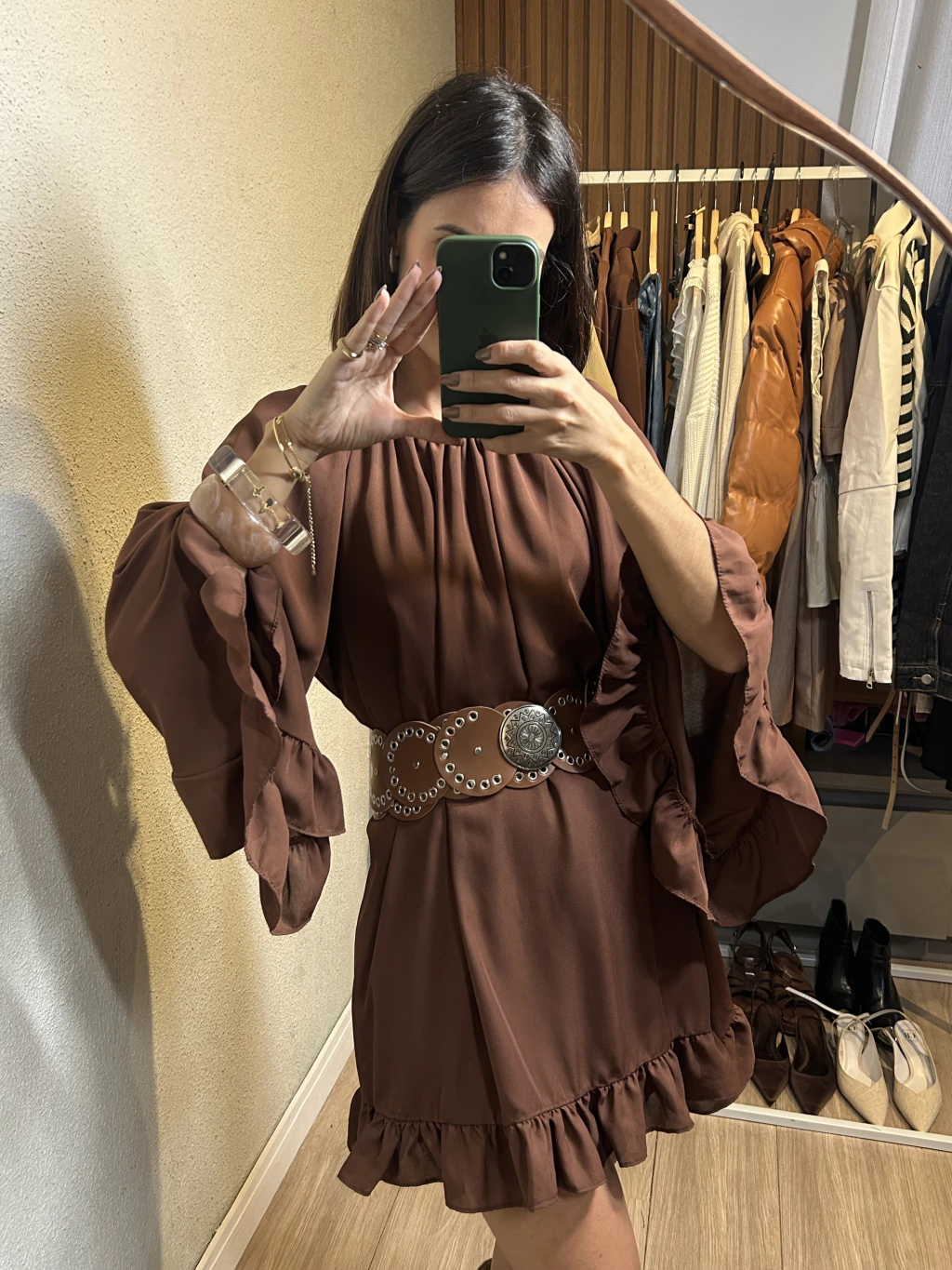 Vestido Chiffon Ombro a Ombro