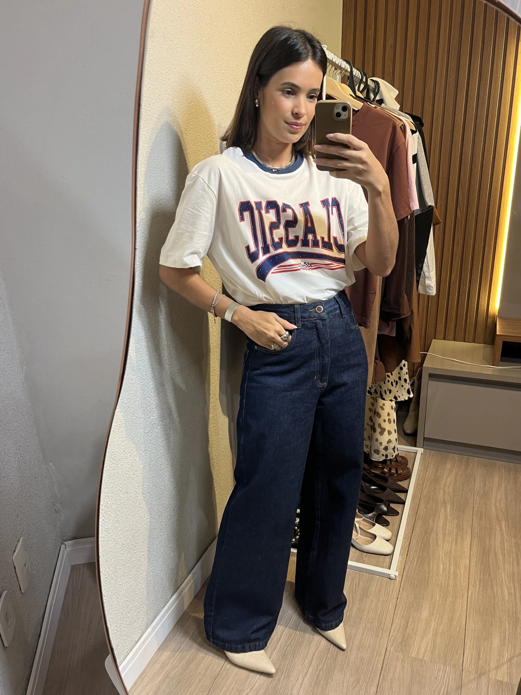Calça Jeans Escuro