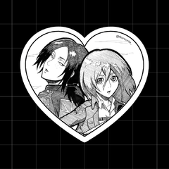 Sticker Corazón Ymir e Historia