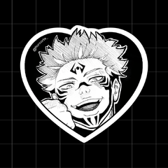 Sticker Corazón Sukuna