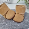 Botinha Cano Alto 5cm - Caramelo Claro Camurça