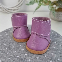 Botinha Cano Alto 5cm - Violeta - comprar online
