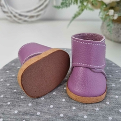 Botinha Cano Alto 5cm - Violeta na internet