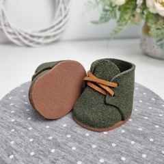Botinha Class 5cm - Verde Musgo Camurça - comprar online
