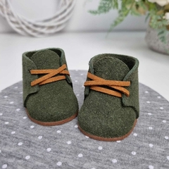 Botinha Class 5cm - Verde Musgo Camurça na internet