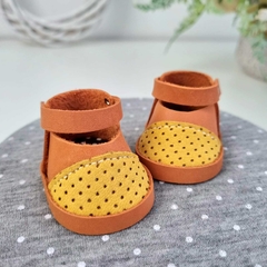 Sapatinho Poá 5cm - Terra Cota - comprar online