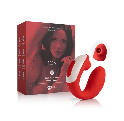 Vibrador e Estimulador de Clitóris Recarregável Go Vibe Roy