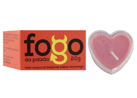 Vela Fogo Da Paixão Beijável Morango 20G (cópia)