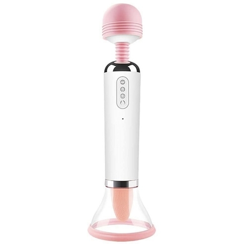 Vibrador Magic Wand Sucção e Língua Vibratória