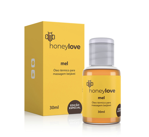 Óleo para Massagem Beijável Função Hot Sentidos Honey - 30 ml | Edição Limitada