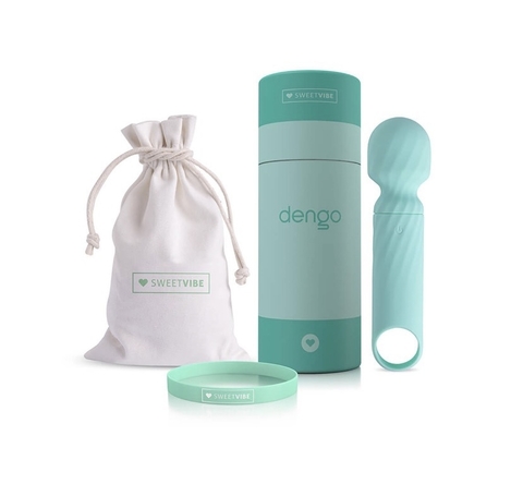 Vibrador Multivelocidade Recarregável Sweet Vibe Dengo Verde- 13,5 cm