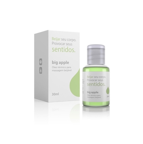 Óleo para Massagem Beijável Função Hot Sentidos Big Apple - 30 ml