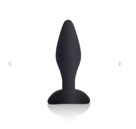 Plug Anal em Silicone Confort Médio Preto - 10,4 cm x 3 cm