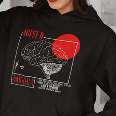 Moletom Amygdala Agust D Min Yoongi com Capuz Algodão - (ESTOQUE BRASIL)