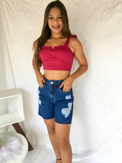 Bermuda destroyed Difiori escura - comprar online