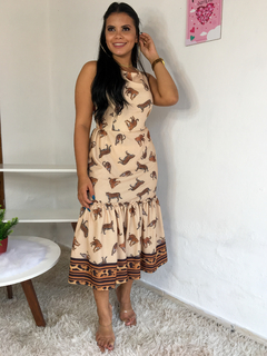 Vestido mide oncinha