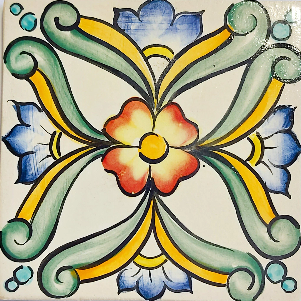 Cerámicos mexicanos 10 x 10 cm.