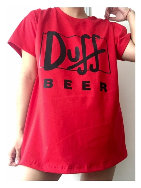 Remera over talle unico Estampado Duff