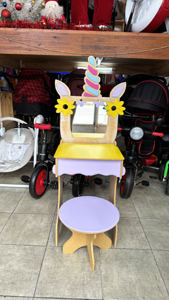 Pupitre tocador maquillaje unicornio - comprar online
