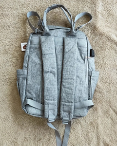 mochila maternal boston gris en internet